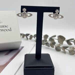 Vivienne Westwood Saturn Diamond Earrings - Silver